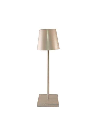 Bordlampe Led Touch Ledningsfri Mange Farver Sølv