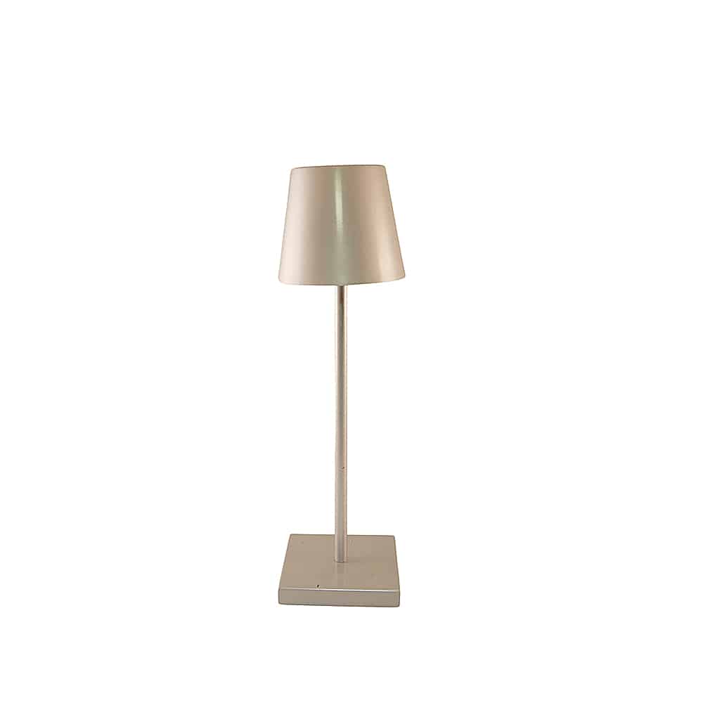 Bordlampe Led Touch Ledningsfri Mange Farver Sølv