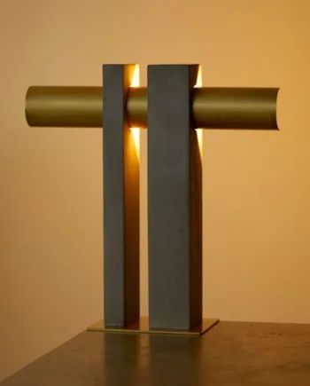 Bordlampe Messing