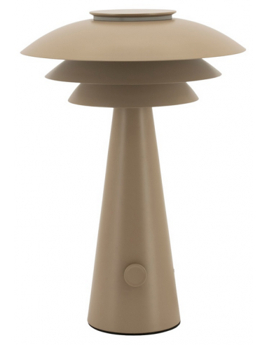Bordlampe Metal H42 ø30 E27 Taupe