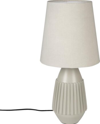 Bordlampe Studio White Aysa Lysgrå Aluminium Med E27 Fatning ø25 H52