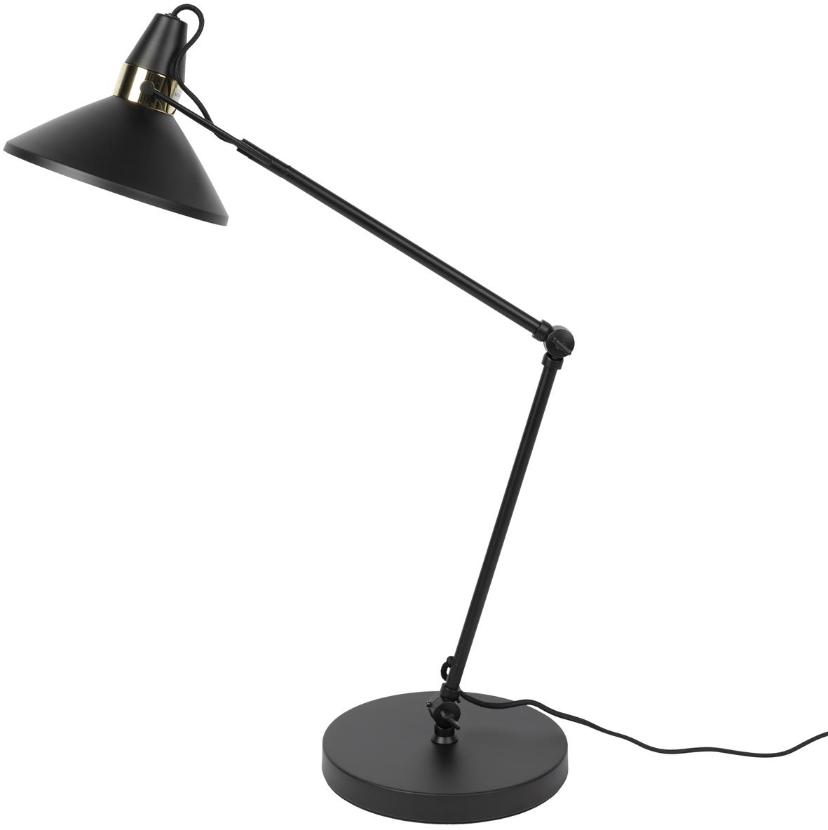 Bordlampe Studio White Jona Askegrå Stål ø22 H70 Vipbar E27
