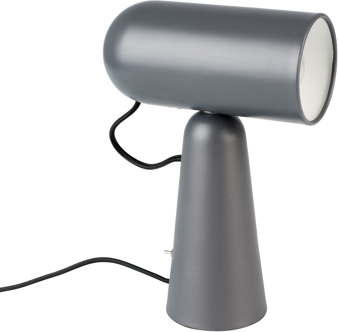 Bordlampe Studio White Vesper Indendørs Gråt Jern Med Drejeligt Design E27 Fatning