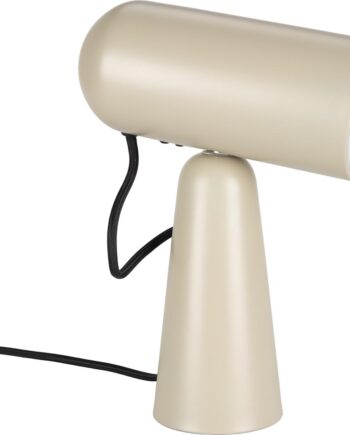 Bordlampe Studio White Vesper Lysgrå Jern Minimalistisk Indendørslampe Med Vippbar Skærm E27 Fatning