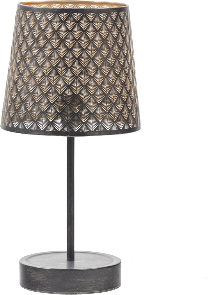 Bordlampe Woood Exclusive Kars Jern Art Deco Sort Ydre   Antik Messing Indre H56b28d28 E27