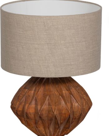 Bordlampe Woood Exclusive Torin Natur Mangotræ H39 ø30 Nordisk Design