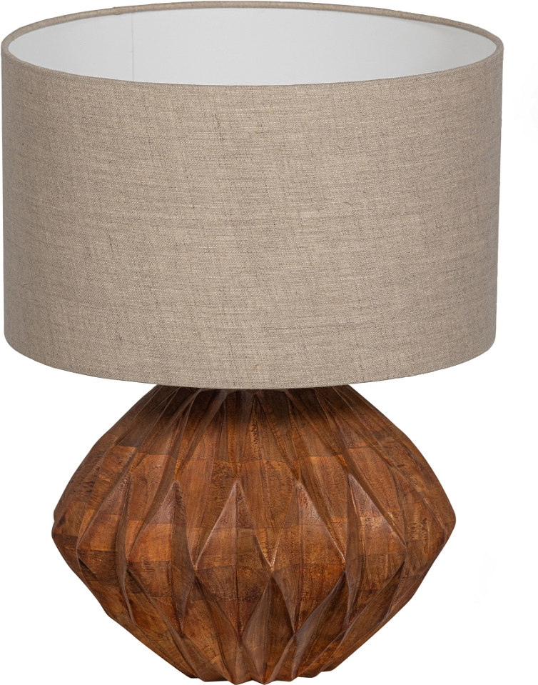 Bordlampe Woood Exclusive Torin Natur Mangotræ H39 ø30 Nordisk Design