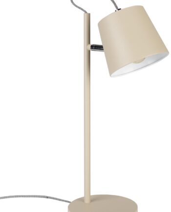 Bordlampe Zuiver Buckle Lysgrå Metal E14 H50