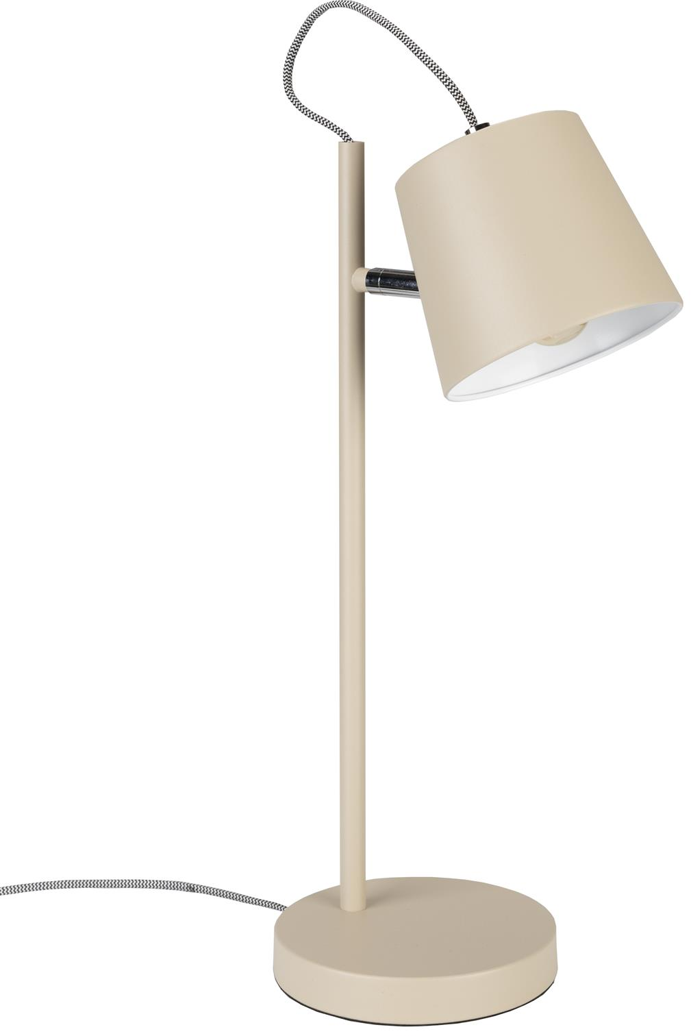 Bordlampe Zuiver Buckle Lysgrå Metal E14 H50