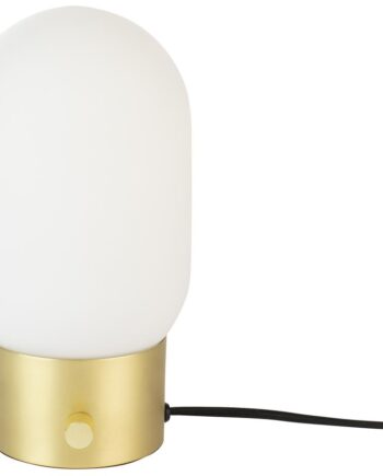 Bordlampe Zuiver Urban Offwhite Glas H24 ø12 Med E27 Fatning Dæmper Usb Port
