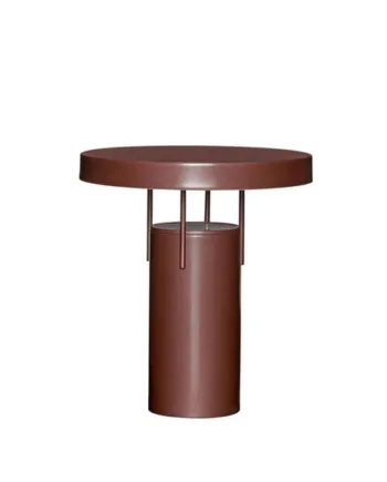 Bringme Portable Bordlampe Batterilampe Metallic Bourgogne
