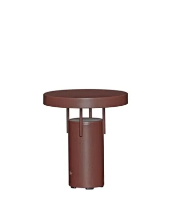 Bringme Portable Mini Bordlampe Batterilampe Metallic Bourgogne