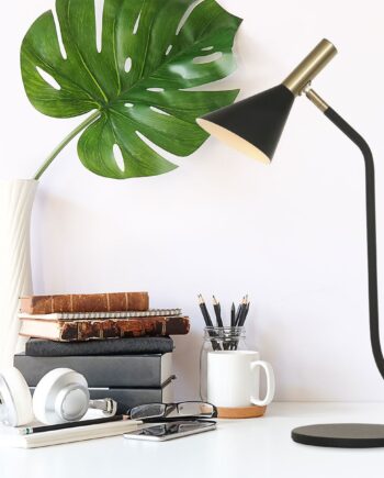 Bush Bordlampe Sort Metal