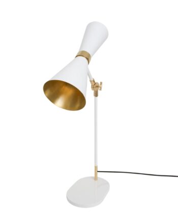 Cairo Bordlampe Mullan Blank Hvid