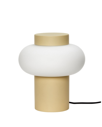 Camp Bordlampe Metal Glas Gul Opal
