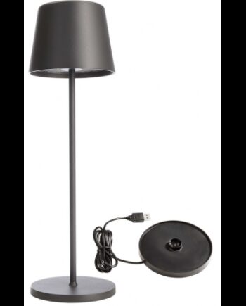 Canis Inden Udendørs Trådløs Bordlampe H37 Led Mat Mørkegrå