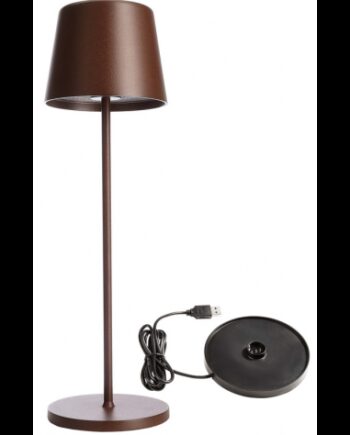 Canis Inden Udendørs Trådløs Bordlampe H37 Led Mat Rust