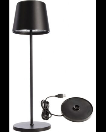 Canis Inden Udendørs Trådløs Bordlampe H37 Led Mat Sort
