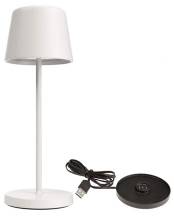 Canis Mini Inden Udendørs Trådløs Bordlampe H20 Led Mat Hvid