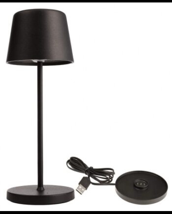 Canis Mini Inden Udendørs Trådløs Bordlampe H20 Led Mat Sort
