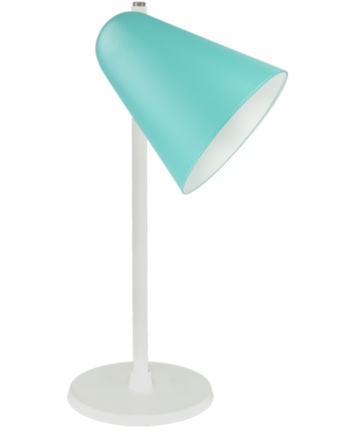 Capelo Bordlampe H420 Grøn Ral 6027 Hvid Base