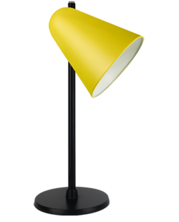 Capelo Bordlampe H420 Gul Ral 1018 Sort Base