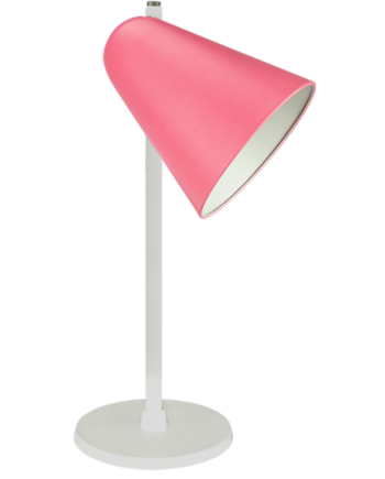 Capelo Bordlampe H420 Rosa Ral 3015 Hvid Base