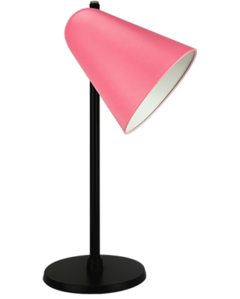 Capelo Bordlampe H420 Rosa Ral 3015 Sort Base