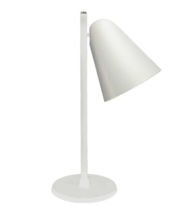 Capelo Hvid Bordlampe Genbrugsmetal  Vækstlys Led