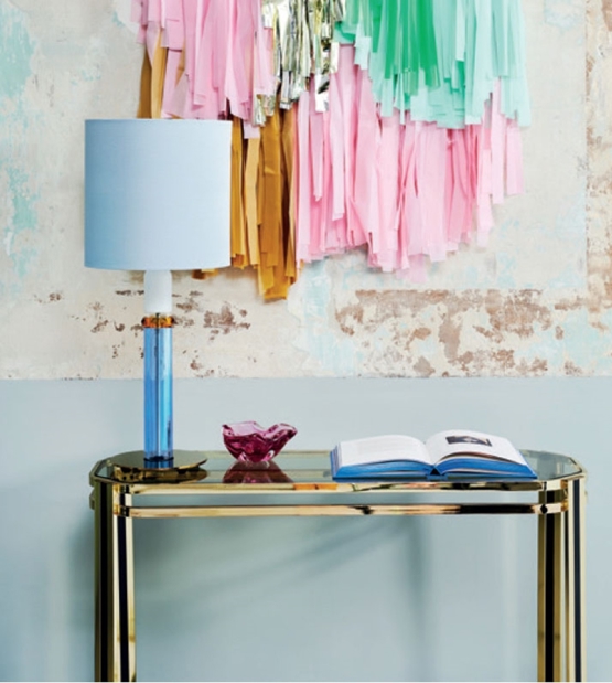 Carnival Bordlampe Blue Amber White Clear