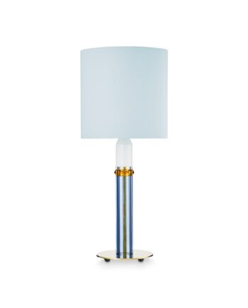 Carnival Bordlampe Lyseblå Rav Hvid Klar Design