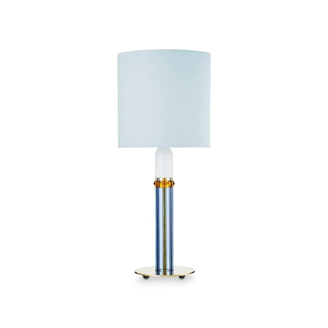 Carnival Bordlampe Lyseblå Rav Hvid Klar Design