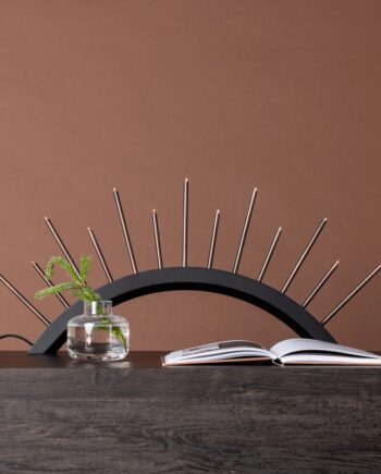 Cerro Bordlampe Sort Mdf Med Led Lys