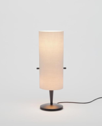 Club Bordlampe Serien Lighting Børstet Aluminium Helt Hvid