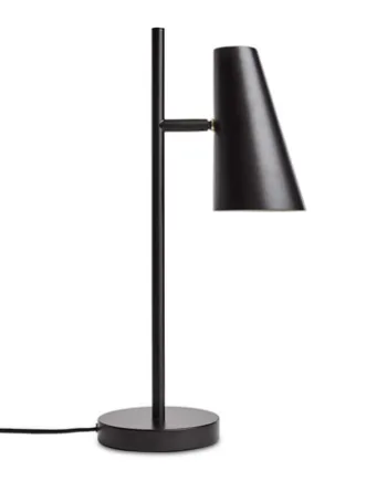 Cono Bordlampe Sort