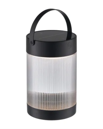 Coupar Solar Bordlampe Solcelle Sort