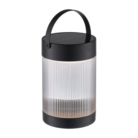 Coupar Solar Bordlampe Solcelle Sort