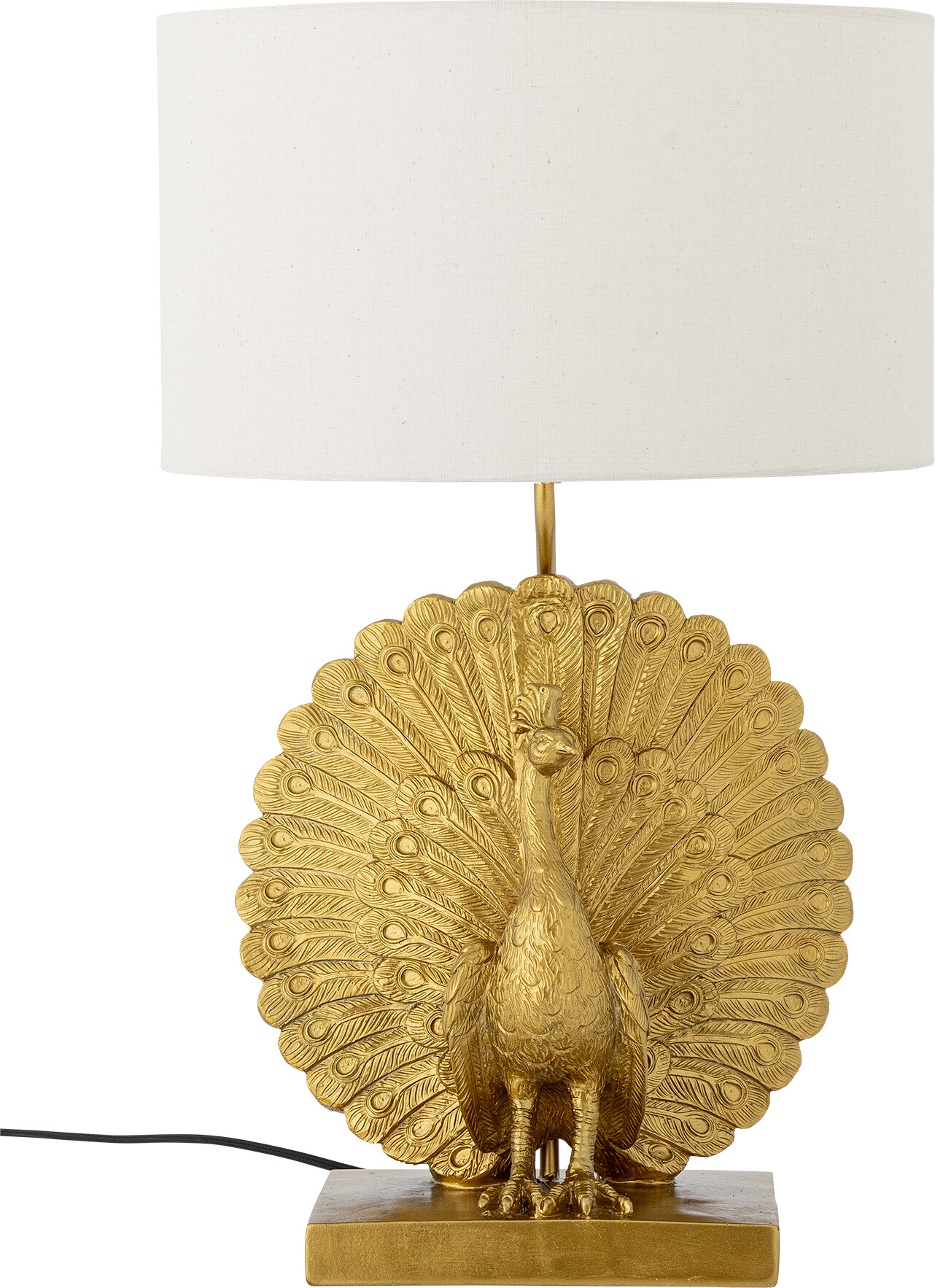 Creative Collection Peacock Bordlampe Guld Polyresin