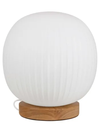 Decor Glass Lantern Bordlampe Hvid Natur