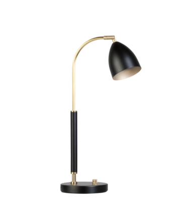 Deluxe Bordlampe Sort Messing Belid