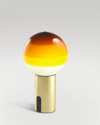 Dipping Light Transportabel Bordlampe Fra Marset Messing Amber