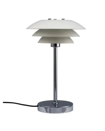 Dl20 Bordlampe Hvid Krom