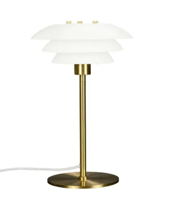Dl20 Bordlampe Opal Messing