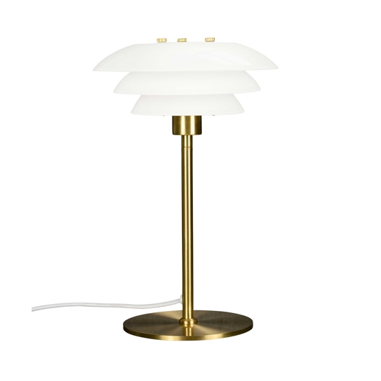 Dl20 Bordlampe Opal Messing