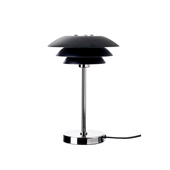 Dl20 Bordlampe Sort Krom