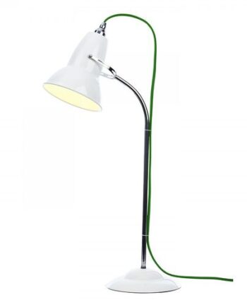 Duo Hvid Grøn Ledn Anglepoise Bordlampe