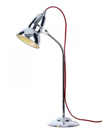 Duo Krom Rød Ledn Anglepoise Bordlampe