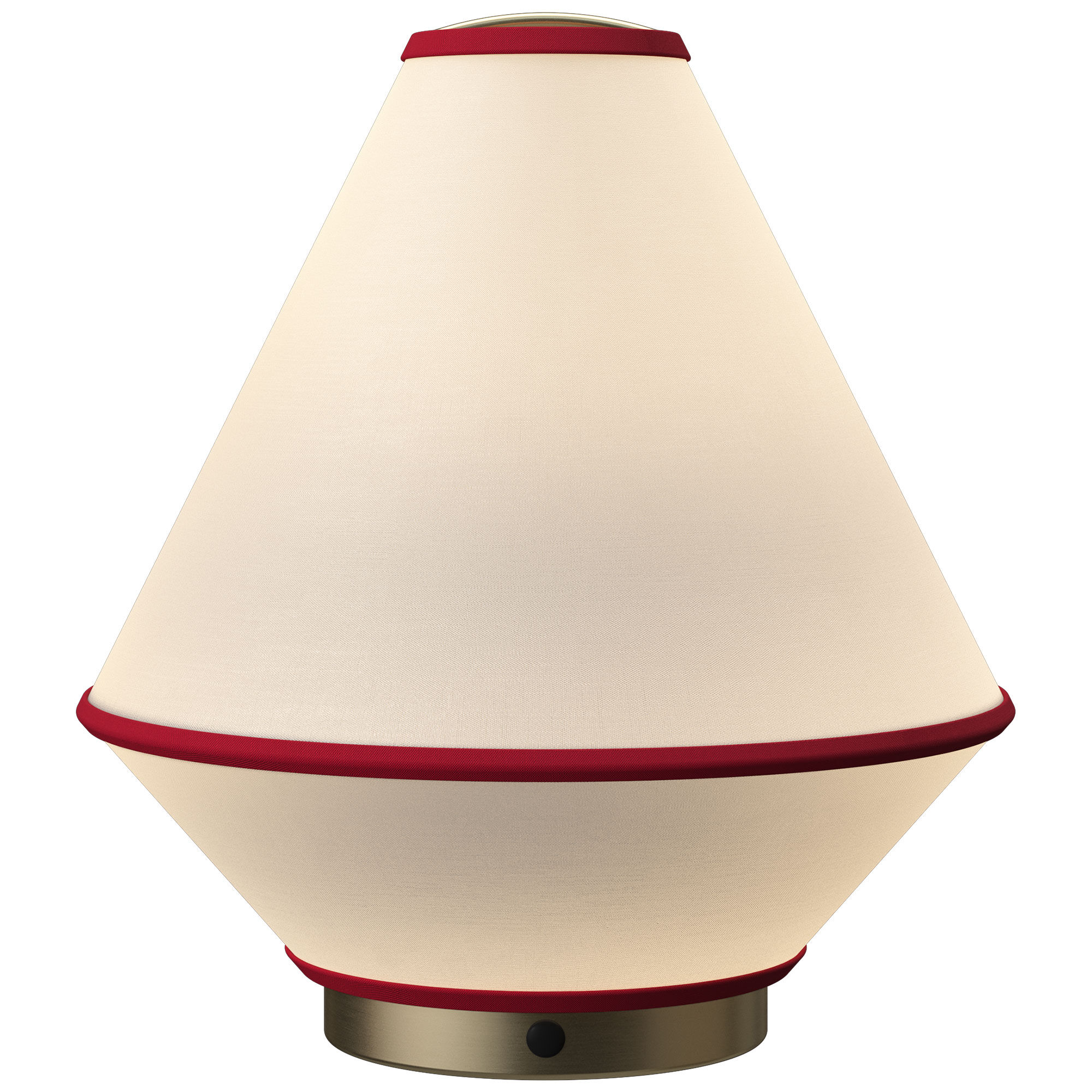 Edgeform Tafta Bærbar Bordlampe Rød Off White