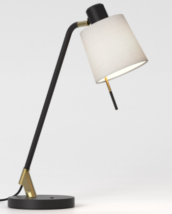 Edward Bordlampe Fra Astro Lighting Sort Grå Stof