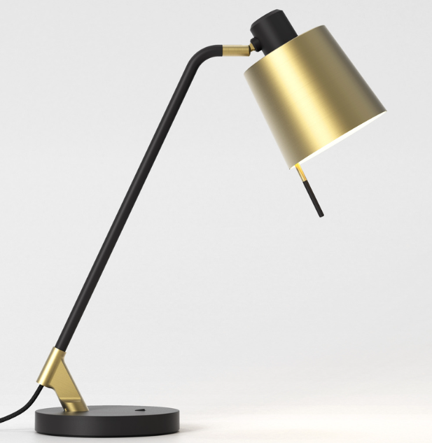 Edward Bordlampe Fra Astro Lighting Sort Guld Metal
